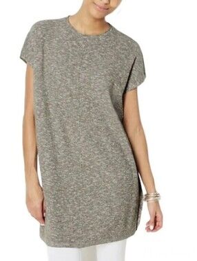 J.Jill Pure Jill Marled Easy Knit Sweater Tunic Dress Lagenlook Sz XS